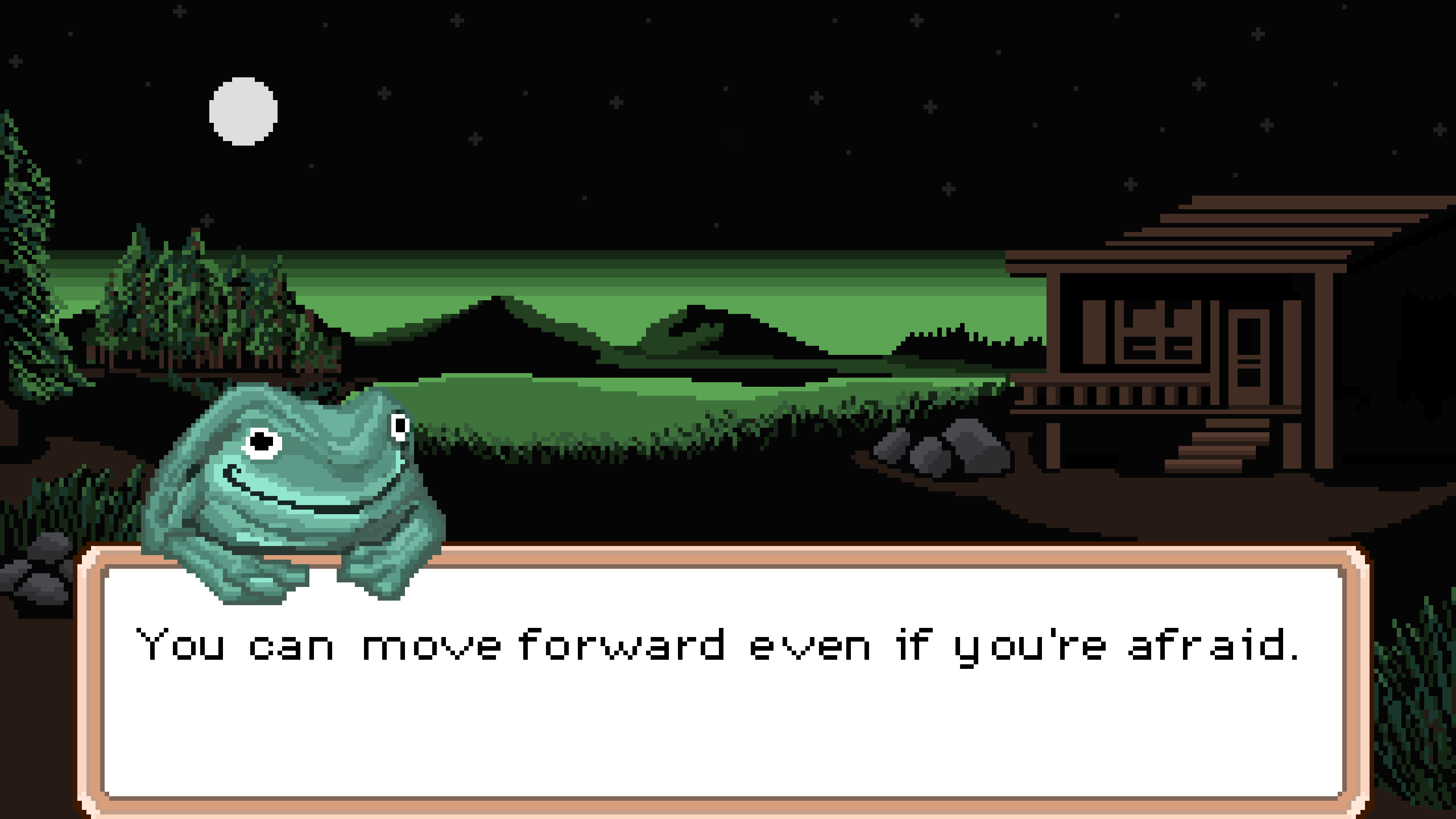 Pixel frog animation preview